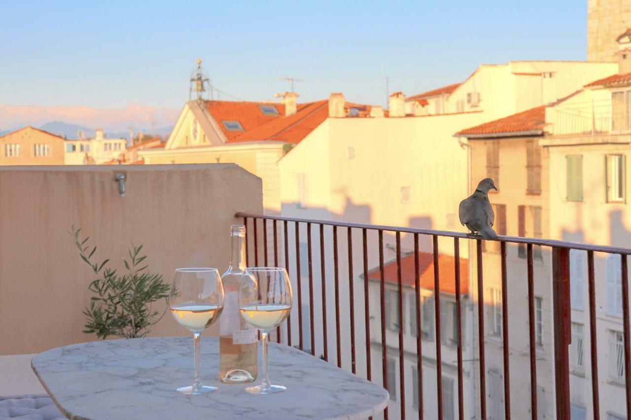 Clt - Unique Duplex & Terrace On The Provencal Market 앙티브 외부 사진